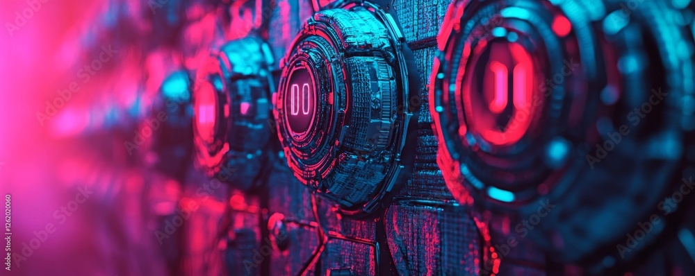 Poster abstract hexagonal background showcasing future data communication network technology concepts