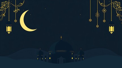 Islamic Background design for Ramadan Karen Vector Template