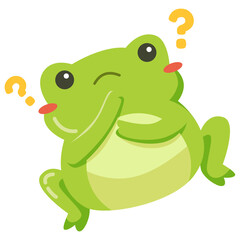 confuse green frog