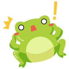 shock green frog