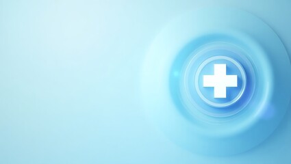 Glowing Caduceus Symbol with Soft Light Rings for National Doctors' Day Tribute