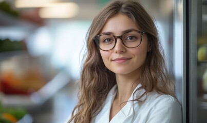 portrait of Dietitian and Nutritionist, who Plan and conduct food service or nutritional programs to assist in the promotion of health and control of, Generative AI
