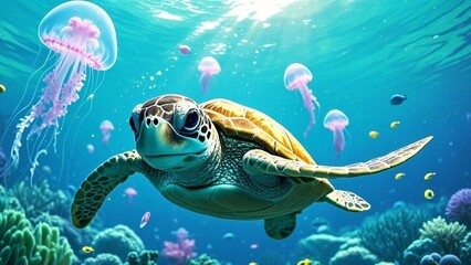 Fototapeta premium Sustainable Beach Cleanup and Conservation
