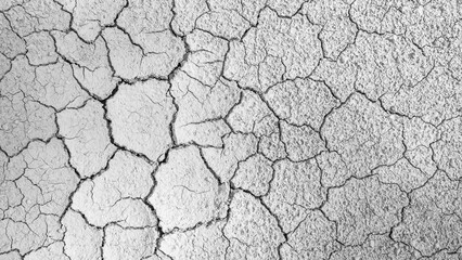 Dry mud soil land, cracked earth backdrop background well free space banner background with...