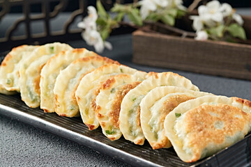 Traditional noodle snack fried chive box