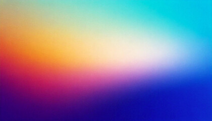 Grainy texture rainbow gradient color background design.