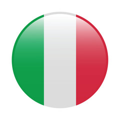Italy flag circle icon vector illustration design