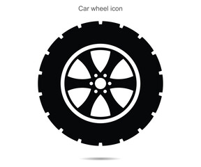 Fototapeta premium Car wheel icon