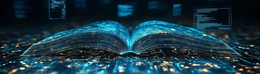 Interactive e-learning course with e-book integration digital environment online learning concept