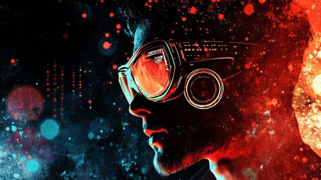 Immersed in Digital Reality, A Cyberpunk Vision of Augmented Experience