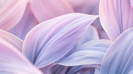 Fototapeta premium Soft pastel-colored leaves background, close-up view.