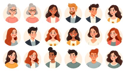 Diversity Character Avatar Collection