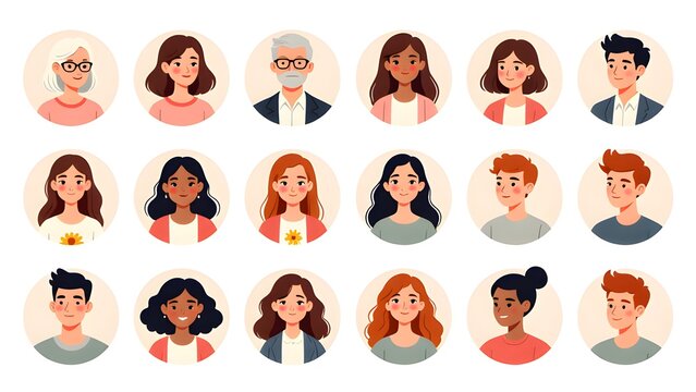 Diversity Character Avatar Collection