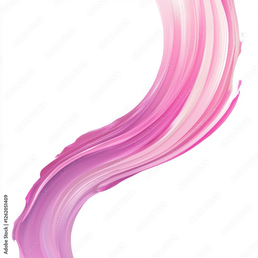 Sticker abstract pink wave background with soft gradients and fluid lines for creative designs and digital a