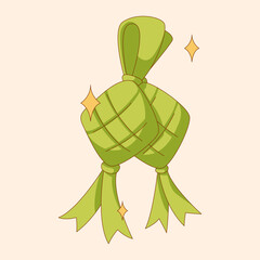 Ramadan Kareem and Eid al-Fitr [Ketupat]