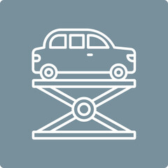 Obraz premium Hydraulic Car Icon