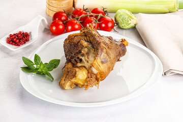 Baked Lamb shank with bone