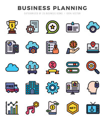Business Planning Icon Bundle 25 Icons for Websites and Apps