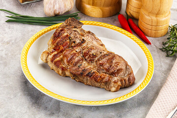 Grilled pork sirloin for dinner