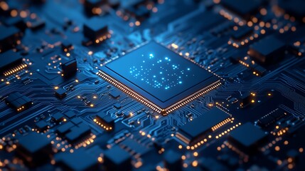 Fototapeta premium Engineers are developing chip architectures for AI-driven data centers.