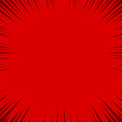 Abstract Red Background with Black Radial Lines for Dynamic Designs