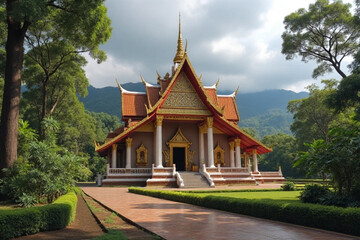 Fototapeta premium temple in thailand