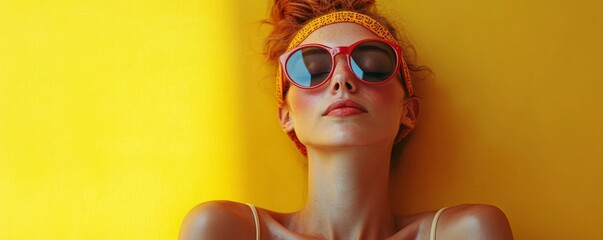Woman with sunburn