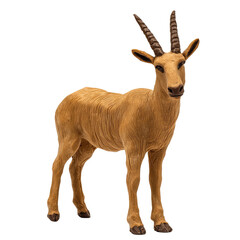 Obraz premium Realistic Playdough Animal Model Character on Solid Background for Creative Play and Educational Activities