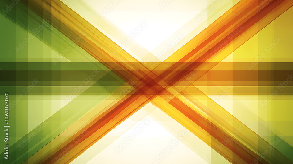 Poster abstract geometric composition with intersecting lines and vibrant color gradients design