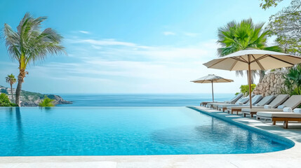 Luxury modern style at the exterior beach houses