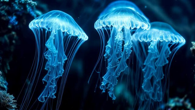 Exploring the unusual and rare bioluminescent jellyfish of the mariana trench s dark depths