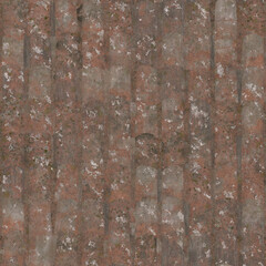 rusty red roof tiles