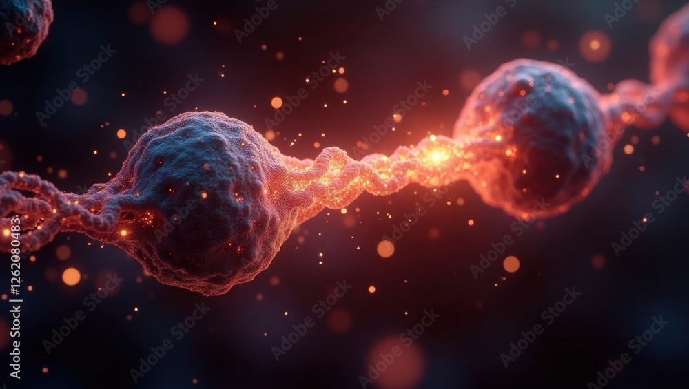 Aufkleber quantum tunneling illustrated through the interaction of particles exhibiting wave-like behavior in 