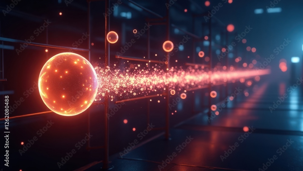 Poster understanding quantum tunneling and its implications in modern physics and technology through visual