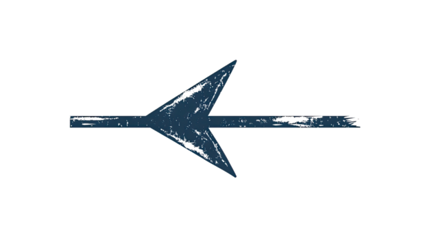 Directional Symbol: A simple yet expressive arrow, rendered with a textured, brushstroke style, pointing the way forward.