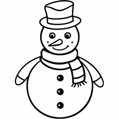 snowman with hat