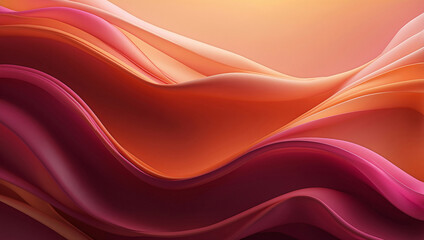Sunset Orange and Fuchsia Gradient with Glowing Neon Edges