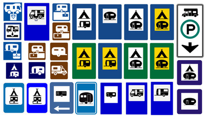 Trailer and Camping Warning Signs
