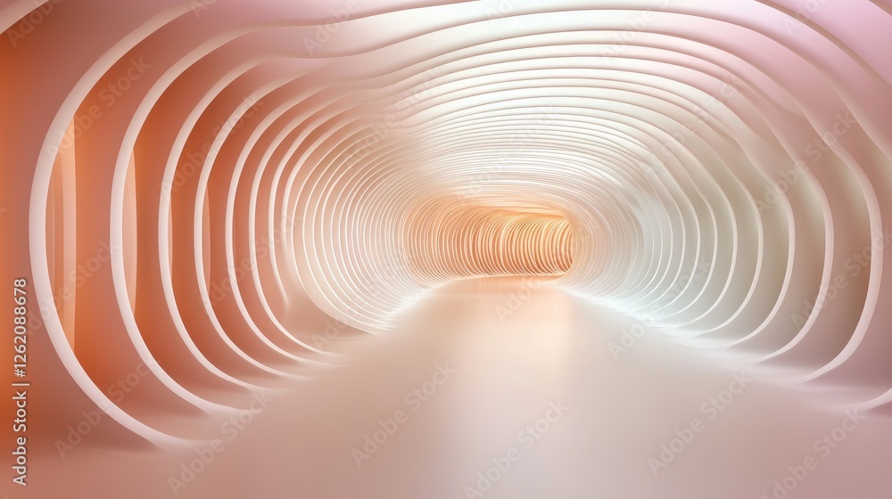 Poster exploring abstract architecture modern gallery digital art minimalist design inside perspective conc