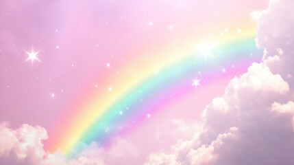 Naklejka premium Rainbow in the sky