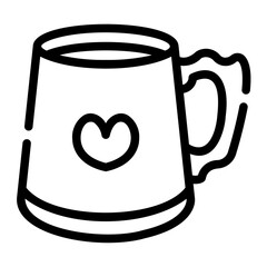 mug Line Icon