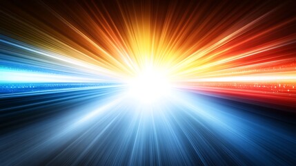 Fototapeta premium Abstract Radiating Light Speed Burst Image