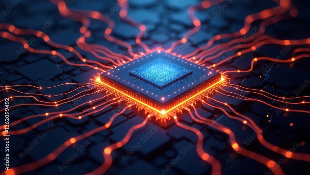 Poster graphene technology enhancing energy efficiency in semiconductor applications showcasing intricate c