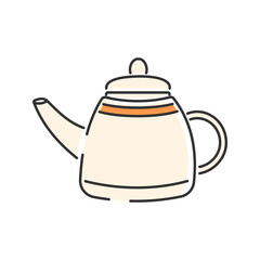 Tall Spout Kettle. A teapot with a long, narrow spout for precision pouring.