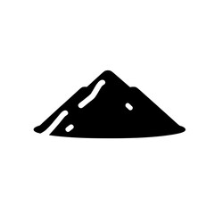 Mountain Icon: A simple yet powerful icon of a mountain, symbolizing strength, ambition, and the journey to reach your goals. Perfect for apps, websites, and presentations. 