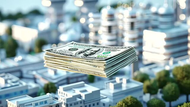 Giant Corporation Dominating Healthcare in Monopoly Theme