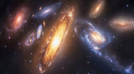 Surreal stargazing experience captured in a cosmic illustration, featuring a glowing celestial panorama