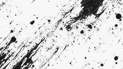 Obraz premium Black and white minimalistic ink splash background with high-contrast fluid movement, artistic monochrome aesthetics