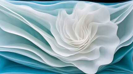 Obraz premium Ethereal Fabric Flow Harmony in Abstract Forms Gentle Waves of Light and Delicate Gradient Texture