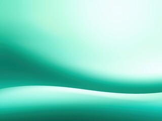 Fototapeta premium Abstract Teal Green Wave Background